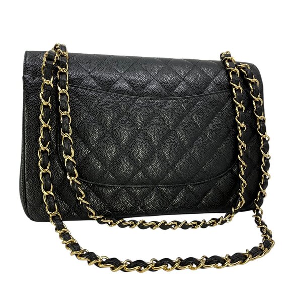 Chanel Quilted Caviar Jumbo Classic Double Flap Bag LIKE-NEW - Picture 3 of 11